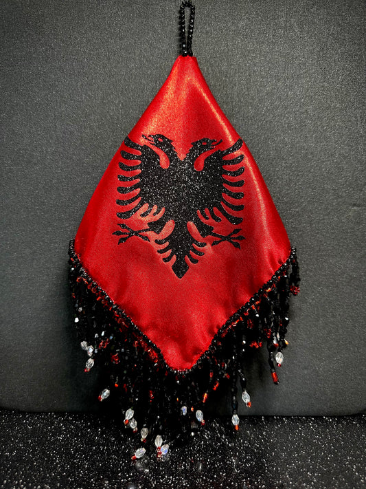 Black, Red, Clear Crystal Beaded Shamia/Mindil (Copy)
